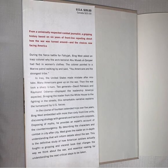 Book The Strongest Tribe: War, Politics Endgame Iraq Bing West 2008 NonFiction - Picture 7 of 8